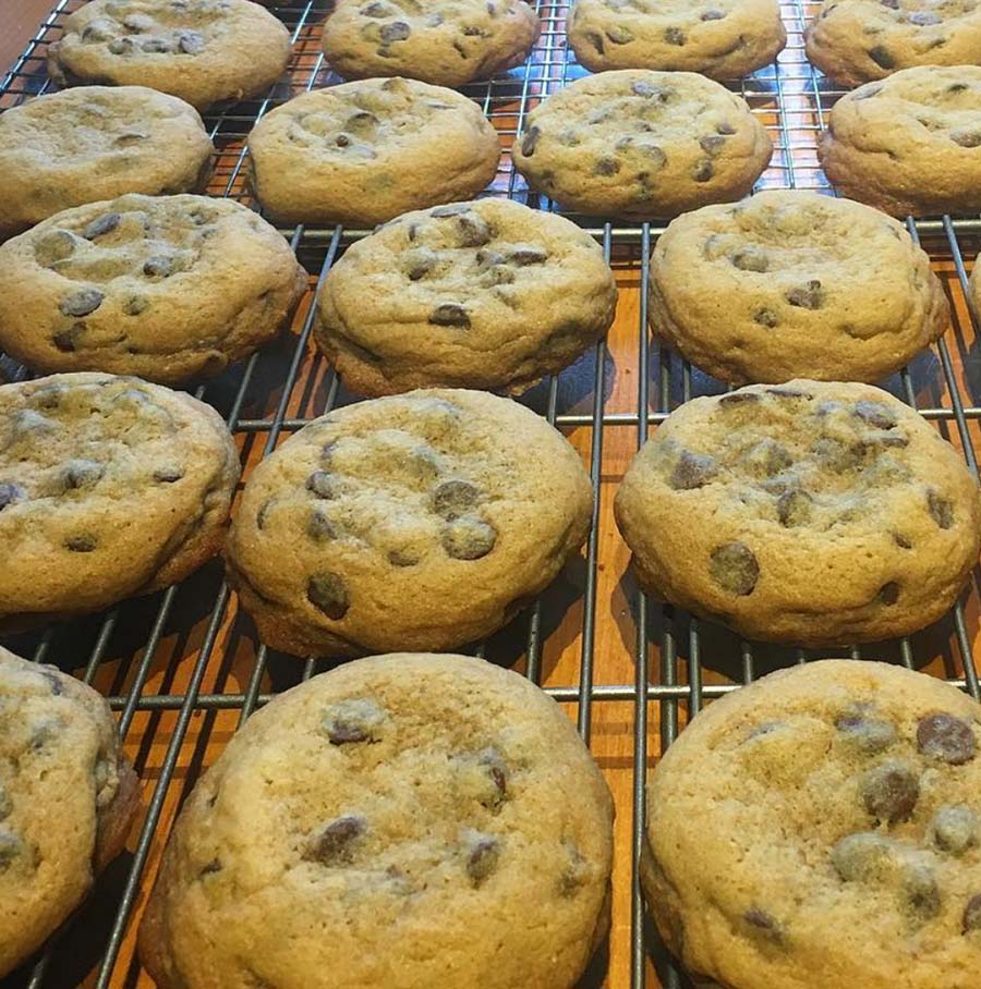 Emily's chocolate chip cookies, big, soft and full of chocolate morsels!